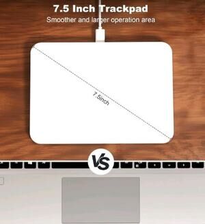 Trackpad for Mac/Windows 2.4G USB 7.5 High Precision Multi-Gesture Control New